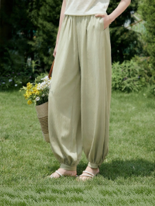 XIANGYING | Relaxed Wide-legged Tencel High-waist Sports Trousers