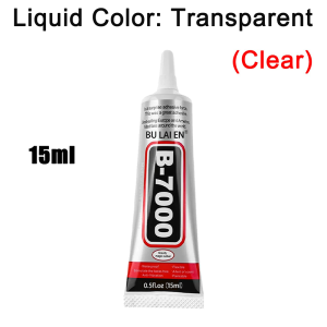 B7000 & E8000 Jewelry Adhesive (15/110g) for Rhinestones Pearls Glass Metal and Plastic—Waterproof and Transparent