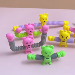 Stress relief toys Flexible Hose Bear Educational Toys for Children Fashion Gifts