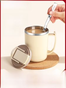 Office Coffee Milk Cup with Lid Spoon Special Use Bowl for Soaking Cereal Breakfast Mug Mark Cup Water Cup BAOPHILI Brand