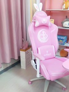 Cute Pink PC Chair Home Use Gaming Broadcasting E-sports Chair Lifting Inclining Noon Nap Office Chair