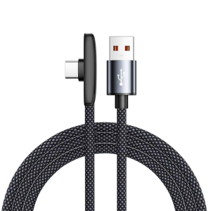 100W Fast Charging Cable Right Angle 90 Degree USB A Type C Data Cord Mobile Cell Phone Data Cable for iPhone 17 16 15 Samsung