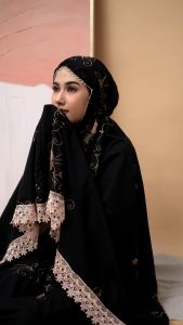 Mukena Dewasa Katun Premium Bordir Naura Cantik