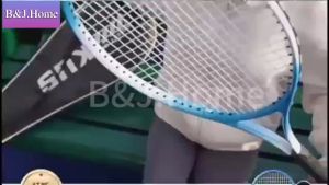 B&J.Home เทรนเนอร์เทนนิส สิ่งประดิษฐ์ฝึกตนเอง ชุดเด็กไม้เทนนิสมือมือ ให้ผู้เริ่มต้นเดินทางได้