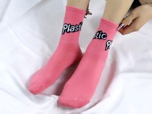 Lucky ถุงเท้า หน้ายิ้ม ถุงเท้าผ้าฝ้ายน่ารักสไตล์เกาหลี พร้อมส่ง ลายการ์ตูน