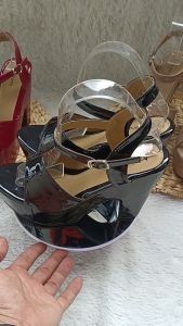 Sandal Hils Doublehak Tinggi 12cm Kode GZ074