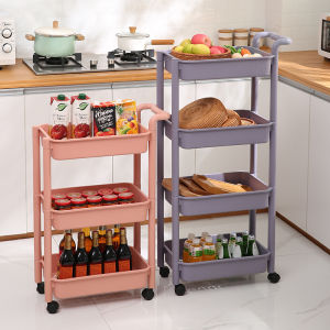 JIADONGLI | Multi-Level Mobile Snack Storage Cart for Bedroom Living Room and Bathroom