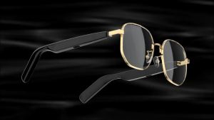 SG-16Pro New Trendy Smart Glasses Anti Blue Light Gold Frame Sunglasses Music Stereo For Jogging Workouts SG16 PRO