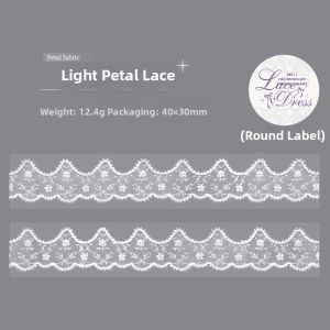 Vintage Bow Lace Dress Border PET Tape DIY Decoration