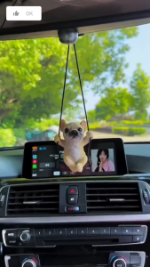 Khánh treo trang trí xe ô tô hình chú chó xinh xắn