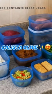 TOPLES CALISTA OLIVE SET 10 PCS – TOPLES MAKANAN 8 UKURAN BERBEDA UNTUK FOOD PREPARATION DAN PENYIMPANAN DAPUR FOOD STORAGE PREMIUM UNTUK DAPUR KULKAS DAN MEAL PREP HARIAN