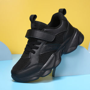 Summer Children Sneaker Boys Casual Shoes Black Breathable Student Running Shoes Fashion Kids Girls Outdoor Sport Tennis