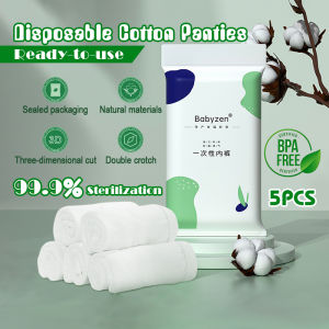 5Pcs/Set Disposable Panties Women Maternity Panties Seluar Dalam Wanita Pantang Women Disposable Underwear一次性内裤女孕妇免洗无菌