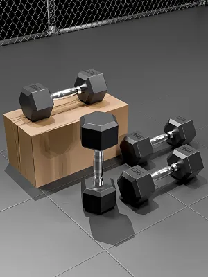 Single-client Hex Dumbbell Coated for Commercial and Home Use