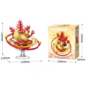 New Keeppley Original Pokemon DIY Building Blocks Toys Cartoon Eevee Family Planet Series Assembly Model Ornaments Toy Fans Gift