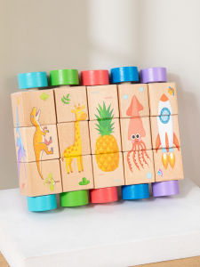 Sensory Development Rotating Puzzle Blocks Sensory Coordination Intelligence Education Toy