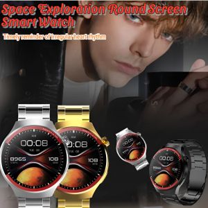 Space Exploration Round Screen Smart Watch Bluetooth Smartwatch Heartbeat Detection Sleep Monitoring Sleep Recording