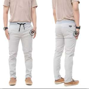 Aan Fashionstore Celana Panjang Pria Slim Fit Chino Celana Kerja Harian/Celana Chinos panjang/Chino Pria/Cowok - Krem(Cream)/Abu(Grey)/Hitam(Black)