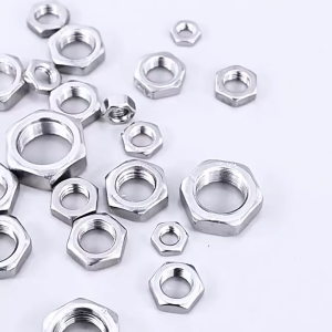 Đai ốc (ê cu) mỏng bằng inox 304 không gỉ M6-M8-M10-M12 tùy chọn (bộ 5-10 cái)