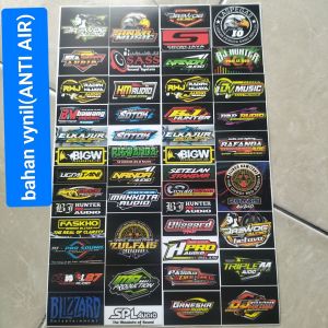 Stiker Soundsystem | Stiker Audio | Stiker Audio Soundsystem | Stiker Sound System Anti Air | Stiker Logo Sound System Bahan Vynil