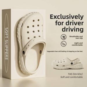 MONLEYTA | Driver Special Mens Sandals Anti-Slip Summer Beach Slippers Outdoor Wear Breathable Thick Bottom EVA Sole Casual Loafers