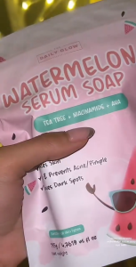 AUTHORIZED DISTRIBUTOR THE DAILY GLOW WATERMELON SERUM SOAP