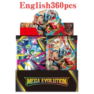 Newest 360Pcs Pokemon Cards Sun & Moon XY Evolutions Pokemon Booster Box Collectible Tradiner Card Game toy for children