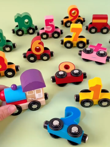 Kereta Api Nombor Magnetic Digital Number Train Toy Educational Learning Game For Kids Children Preschool