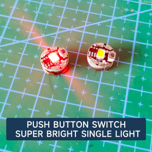Super Bright Mini Led Lamp Single Key Button Wireless Light for Diy Model Making/Dollhouse Decoration/Dioramas with Battery1pc