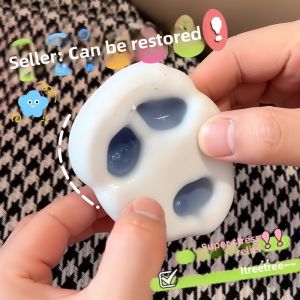 Handmade Ball Ice Skin Glutinous Rice Cake Stress Relief Toy Squeezable Pliable Soft And Sticky Noise Making Ball for Kids