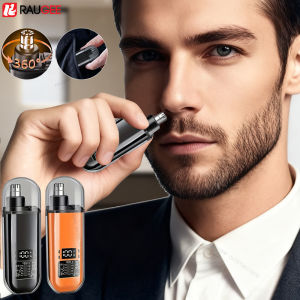 Máy Cắt Lông Mũi Mini Có Thể Sạc Lại Dành Cho Nam Giới Không Đau Di Động Loại Bỏ Lông Tai Bằng Thép Không Gỉ Dụng Cụ Chăm Sóc Mũi Và Tai