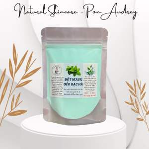 Bột mặt nạ dẻo bạc hà hoa hồng bùn non vàng 24k nguyên chất chuyên dùng trong spa