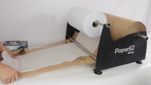 PaperEZ WrapManual Honeycomb Paper Dispenser with Tissue Holder for Roll up to 500mm
