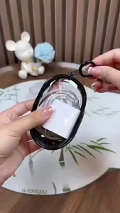 RK Kotak Penyimpanan Kabel Data Transparan Kotak Pelindung KABEL Portabel Penyimpanan tas gantungan transparan