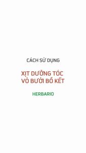 Nước dưỡng tóc Vỏ Bưởi và Bồ Kết Herbario 100ml pomelo tinh dầu vỏ bưởi giảm rụng tóc nuôi dưỡng tóc từ sâu bên trong cung cấp dưỡng chất giúp tóc chắc khỏe và làm mềm tóc