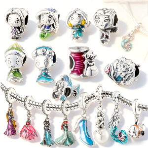 Miniso | 2026 Hot Sell MINISO 925 Silver Princess Series Charms Beads Hot Original Bracelet DIY Jewelry Gifts Women Pendant