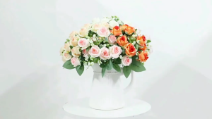 Artificial Rose Flowers Bouquet Peony Silk Flowers Wedding Room Party Bouquet Flower Home Decoration