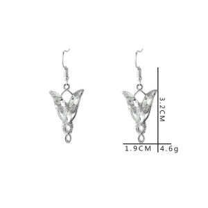 Fashion Arwen Elvish Jewelry Evenstar Earrings For Women Move Cosplay Peripheral Party Accessories
