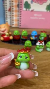 Tượng rắn 2025 bình an may mắn Vịt mini tiểu cảnh trưng bày trang trí giỏ quà tháp bánh để bàn quà tặng dễ thương cute