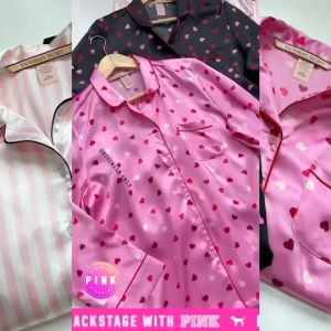 Satin Long Pajamas Set by Victoria Secret - Piyama Wanita