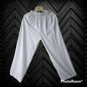 celana komprang haji dan umroh bahan kaos katun pria dewasa