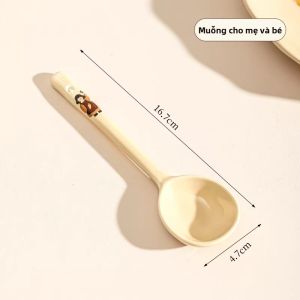 Mr.Snail | Thìa Ăn & Thìa Súp Gốm Sứ Dễ Thương Sang Trọng