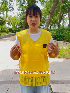 Summer Adjustable Ice Cooling Vest Breathable Reusable Hot Weather Heatstroke Prevention Clothes for Outdoor Working