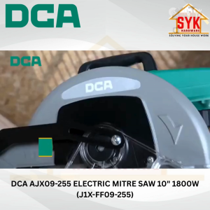 DCA AJX09-255 Electric Mitre Saw 10" 1800W(J1X-FF09-255) Sliding Compound Mitre Saw Cutting Machine Mesin Potong Besi
