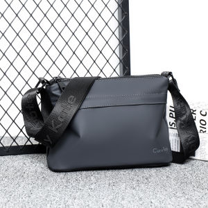 Casual Large Capacity Mens Single Shoulder Bag Multi-layer Fashion Crossbody Bag Cool Business Backpack Soft Oxford Cloth