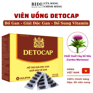 Viên Uống Bổ Gan Detocap Giúp Gan Thải Độc Tố Tăng Cường Chức Năng Gan  Bổ Sung Vitamin Bảo Vệ Tế Bào Gan