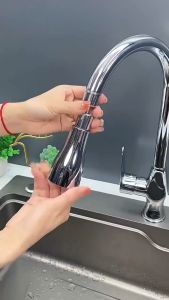 【SG Seller】Truslink  High Quality [ BRASS Material ] 3-Mode Universal 360° Rotate Kitchen Faucet Kitchen Replaceable Faucet Durable Water Tap Water Basin Sink Shower Kitchen Faucet  Pressurizer Bubbler