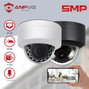 Camera IP Anpviz 5MP Ngoài Trời Hỗ Trợ PoE Kiểu Dome Tương Thích Với Hikvision Camera CCTV H.265 Dành Cho NVR Âm Thanh Một Chiều IP66 Hồng Ngoại 30m Với Ứng Dụng Danale
