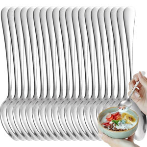 12/24/36pcs Thicken Stainless Steel Soup Spoon / Korean-style Dessert Spoon/Coffee Spoons / Kitchen Tableware