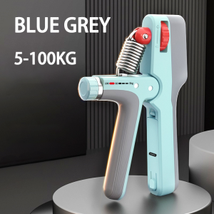 Electronic Counting Timing Grip Strength Device Adjustable Weight Fitness Hand Strength Training Grip Strength Device Hand